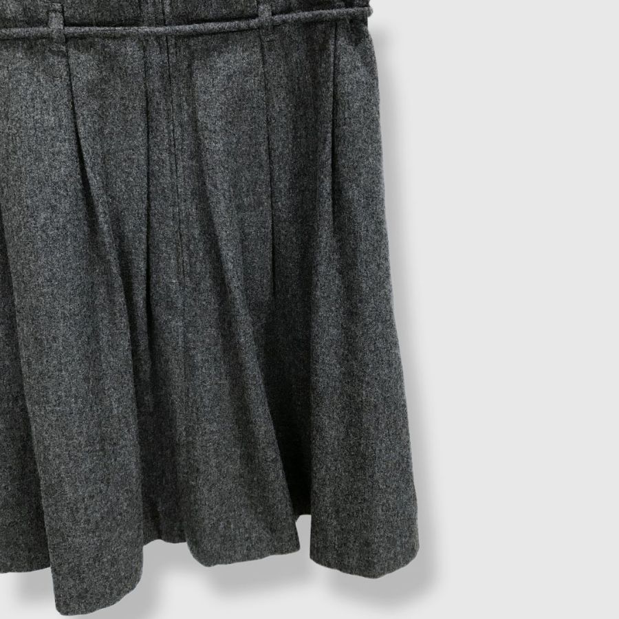 BURBERRY バーバリーブルーレーベル 半袖ウールワンピース リボン