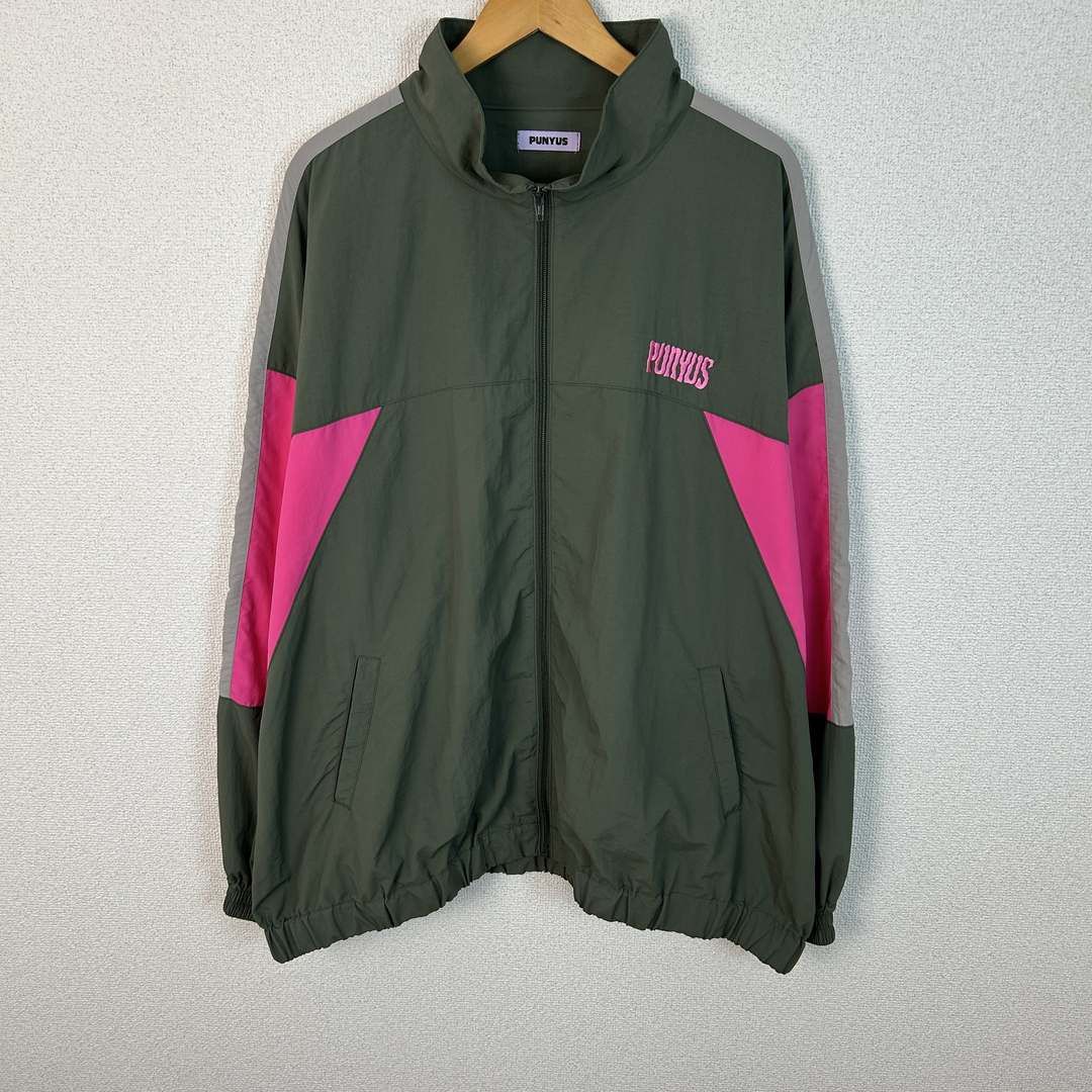 PUNYUS プニュズ トラックジャケット ナイロンジャケット ロゴ刺繍