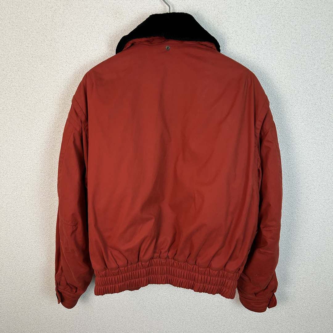  HUGO BOSS ヒューゴボス ナイロンブルゾン スイングトップ ワッペン レッド メンズ 古着 モード ジャンパー ブルゾン ジャケット アウター