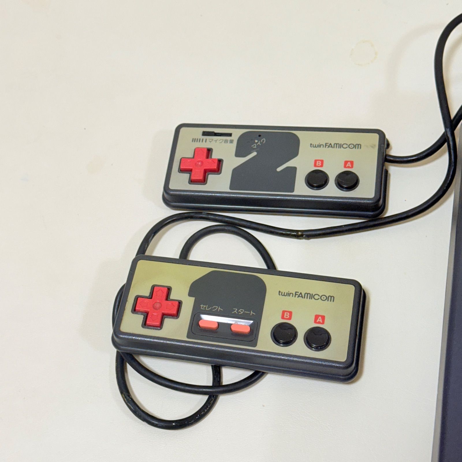ツインファミコン 2台 セット ジャンク ジャンク】ツインファミコン 本体 AN-500B コントローラー2つセット