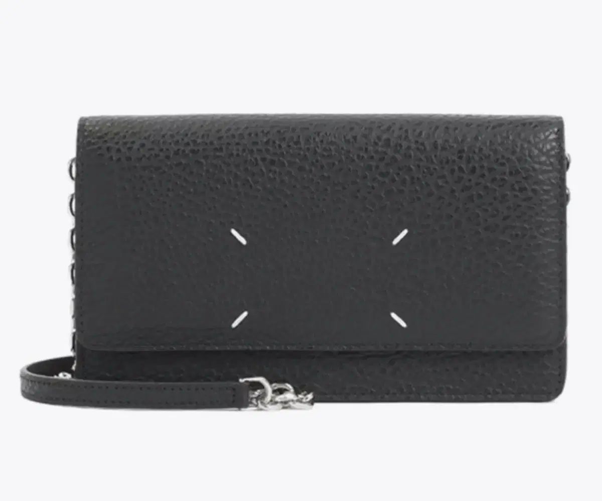 メゾン マルジェラ スティッチ チェーン ウォレット バッグ クロスバック ブラック