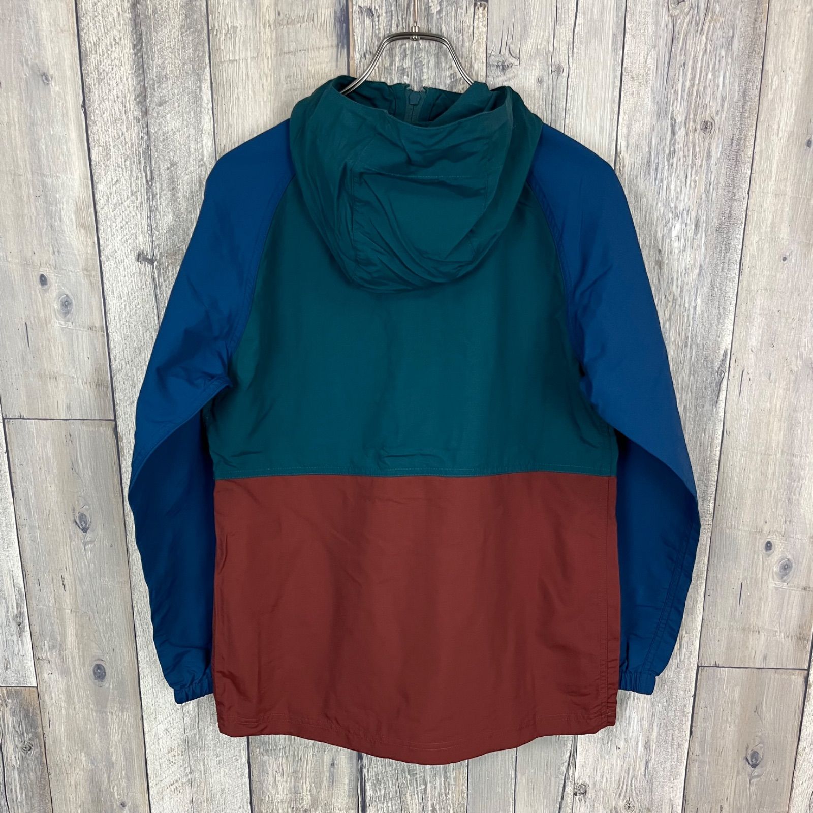 L.L.BEAN エルエルビーン RN 71341 JAPAN FIT MOUNTAIN CLASSIC ANORAK マウンテン クラシック アノラック フーディー ラグラン ハーフジップ ナイロン マウンテンパーカー メンズ M サイズ