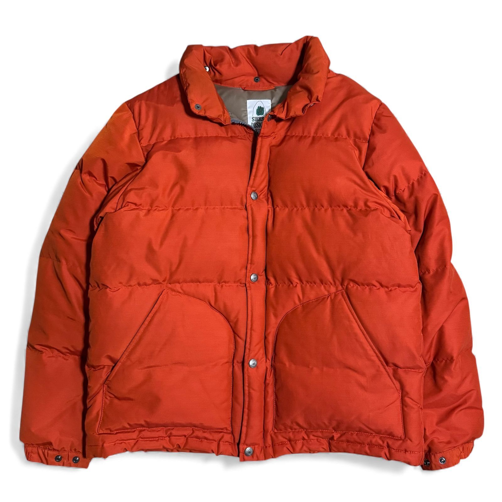 【古着/USED】SIERRA DESIGNS ダウンジャケット グースダウン 60/40 クロス オレンジ アウトドア (Mサイズ)