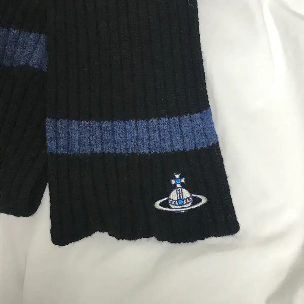 ヴィンテージ ヴィヴィアン ウエストウッド マフラー ネイビー