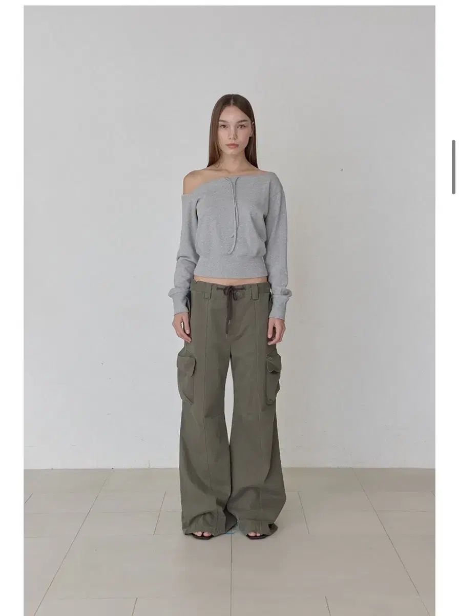 オーデス Asymmetric ドロウスウェット シャツ グレー