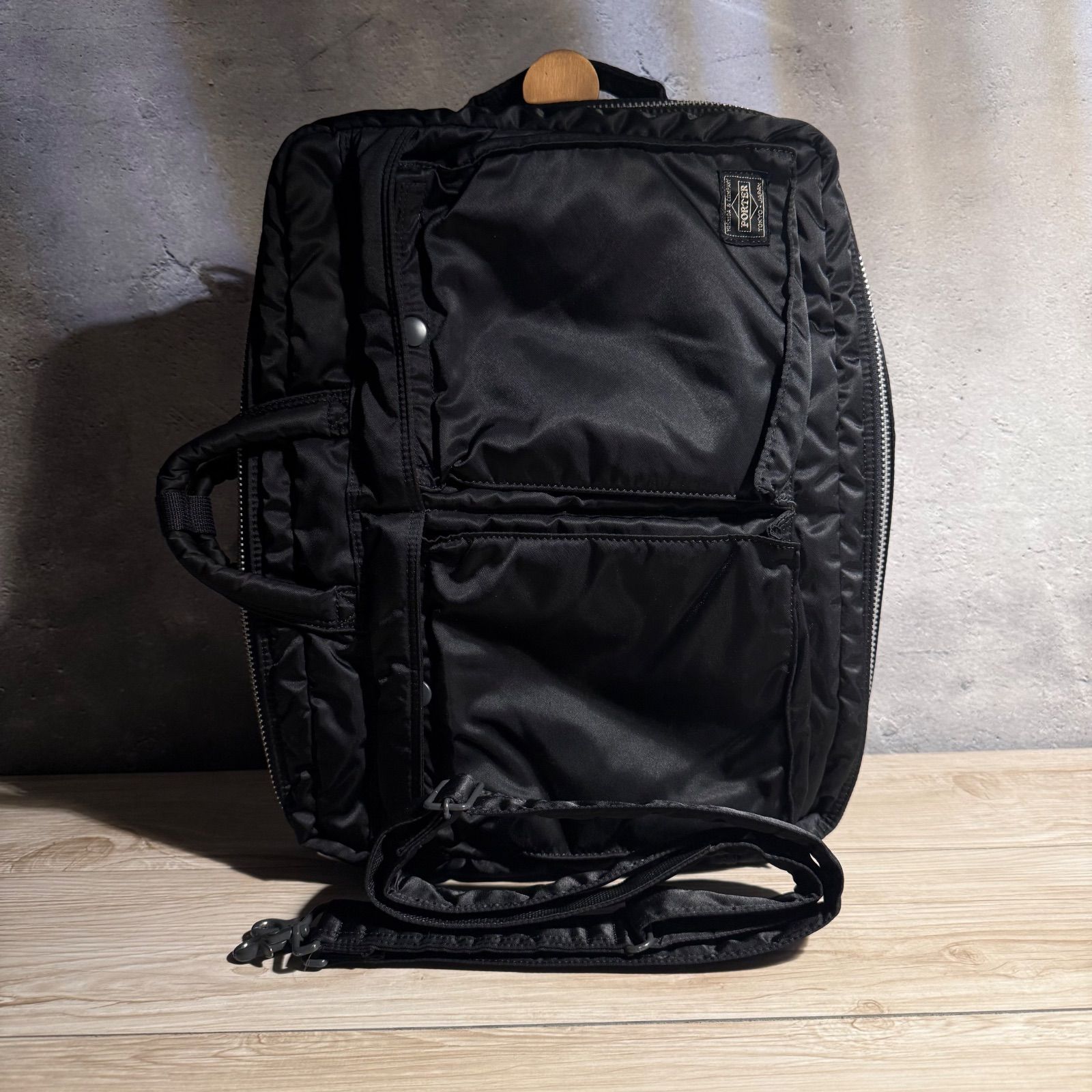 【美品】PORTER タンカー 3way ブリーフ リュック ショルダーバッグ 美品】 PORTER ポーター タンカー 3way ビジネスバッグ リュック