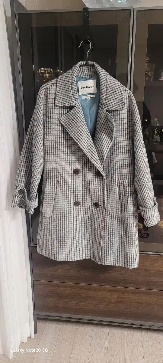 エトルモンク チェック ウールジャケット