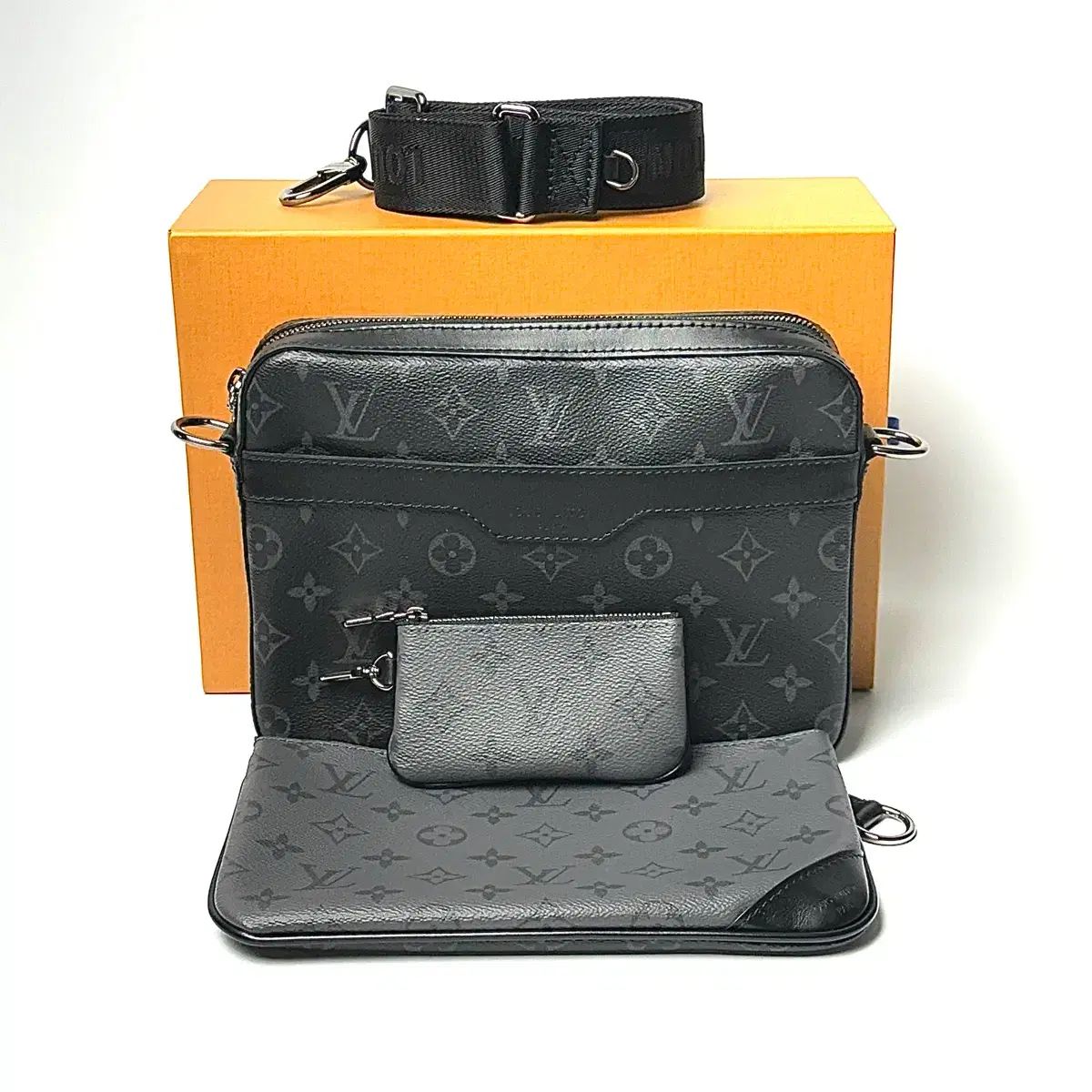 S 25年新モデル Louis Vuitton ルイヴィトン エクリプス トリオリニューアルバージョン メッセンジャーバッグ