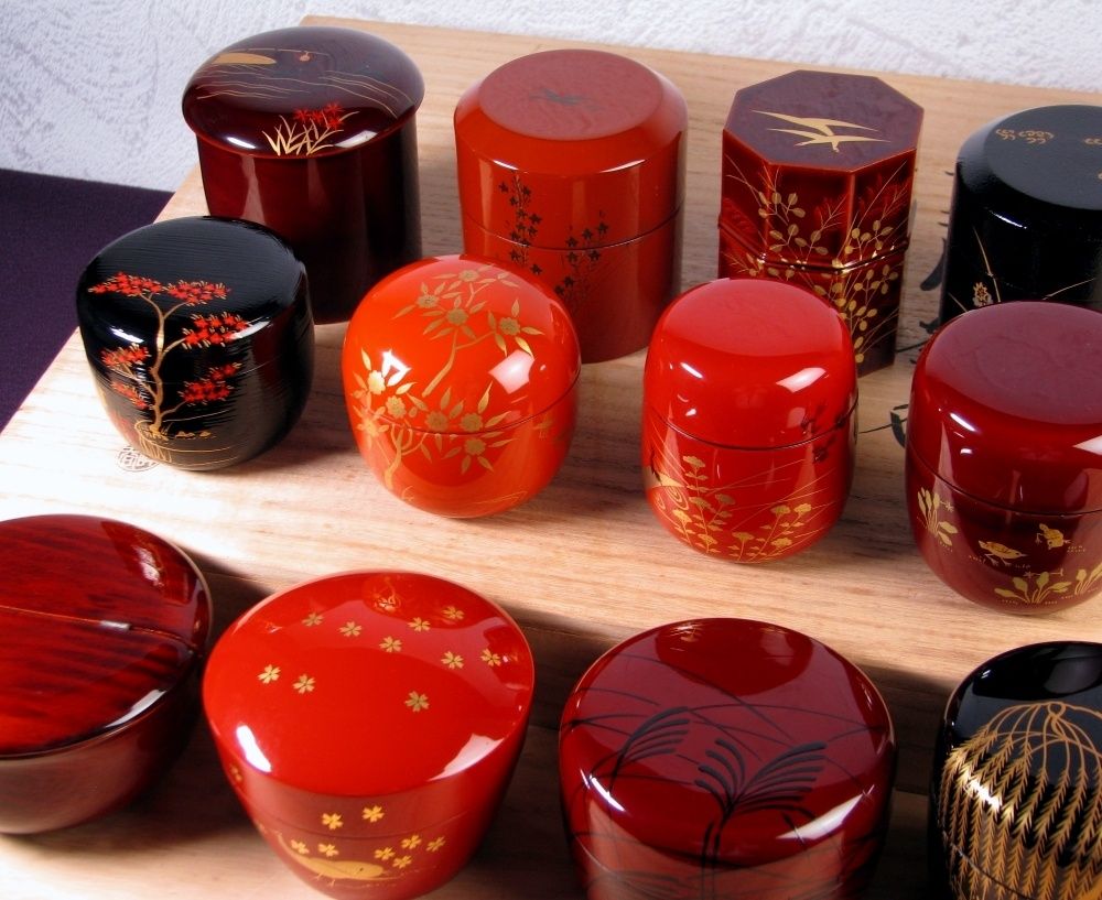 前端峰春作 井伊宗観好十二ヶ月茶器 棗 共箱・栞付 極美品 茶道具