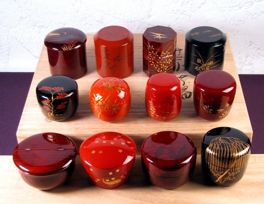 前端峰春作 井伊宗観好十二ヶ月茶器 棗 共箱・栞付 極美品 茶道具