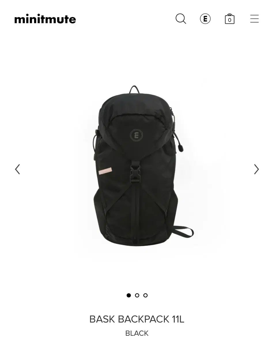 MINITMUTE スポーティー バスク バックパック ブラック