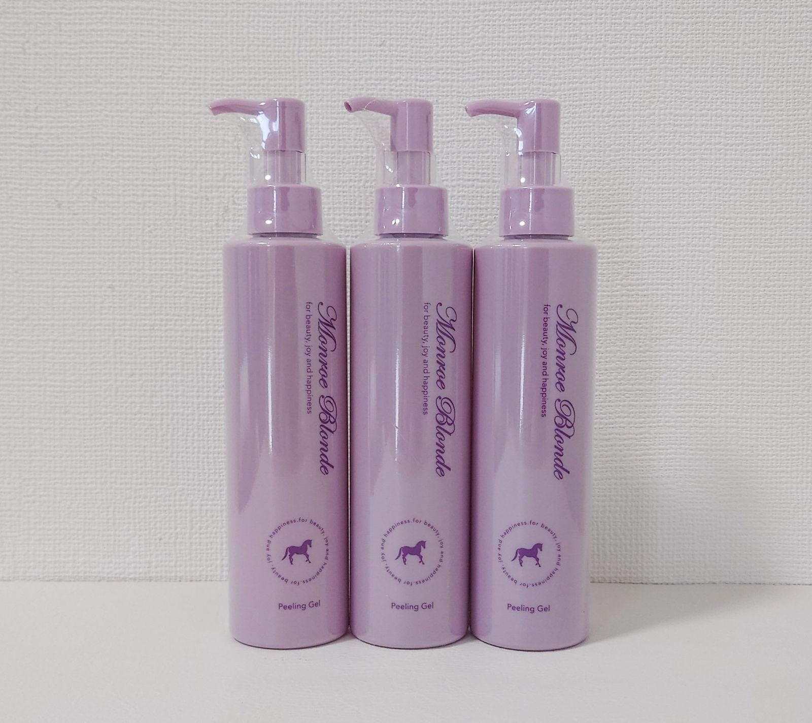 モンローブロンドR 馬プラセンタ ピーリングジェル200 g 3本セット マッサージ料 洗い流すタイプ