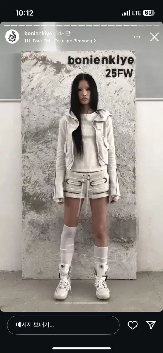 bonienkiye スタッズ エンブロイダリー ショートパンツ マイクロ パンツ ボニーアンドキイェ