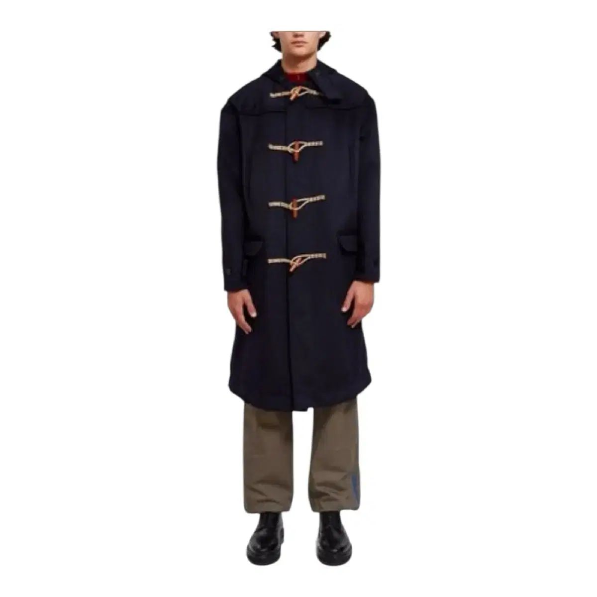 OPENING PROJECT オーバーサイズ ダッフルコート ネイビー XL - メルカリ