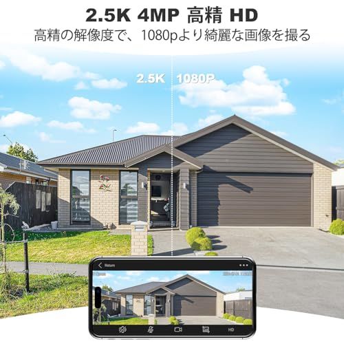  180°超広視角 GENBOLT 400万画素 防犯カメラ ワイヤレス 屋外 監視カメラ Wi-Fi ネットワークカメラ カラー暗視 AI人体検知 声光威嚇 双方向音声 日本語対応 スマホで見る 無線 IP 66防水 microSD録 951 d 4978 その他 キッチン 食器