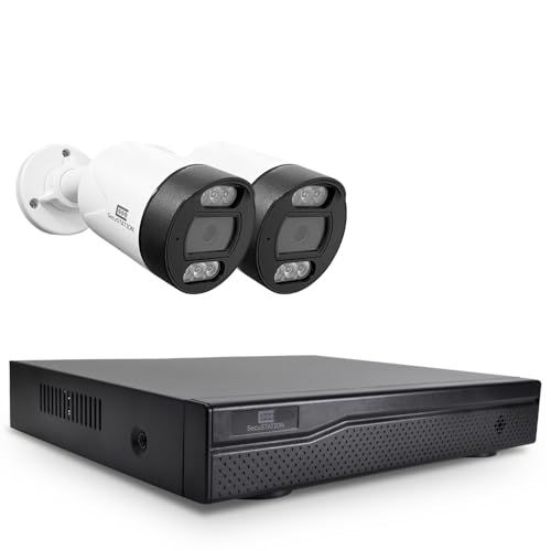 SecuSTATION PoE給電 セット 屋外 防水等級ip 66 1 8台接続 防犯 監視 録画装置 HDD レコーダー 500万画素カメラ 白 2台 本体 HDDなし SC DZ 88 K 617 a 09 fe