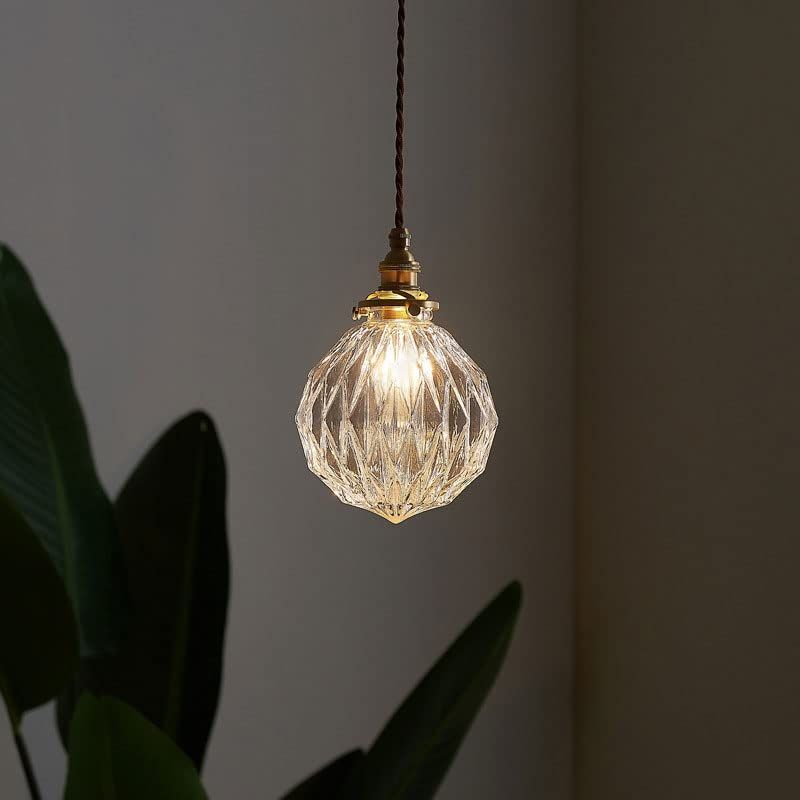  ペンダントライト おしゃれ ガラス ダイニング ダクトレール用 1灯 天井照明 LED照明器具 アンティーク レトロ かわいい ヴィンテージ シンプル 真鍮 玄関 トイレ キッチン 食卓 寝室 リビング 階段 ベッドルーム 178 d 923 b スパイスラック 包丁セット その他 キッチン 食器