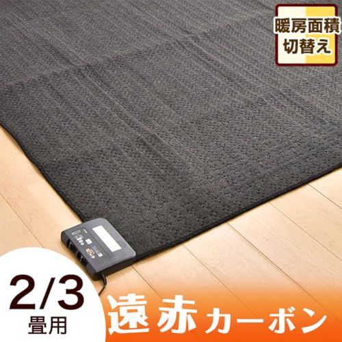 タンスのゲン ホットカーペット 速暖 接結方式 遠赤カーボン繊維使用 EXタイプ 広電 2畳 176 タイマー付き 97293 bcd 73071