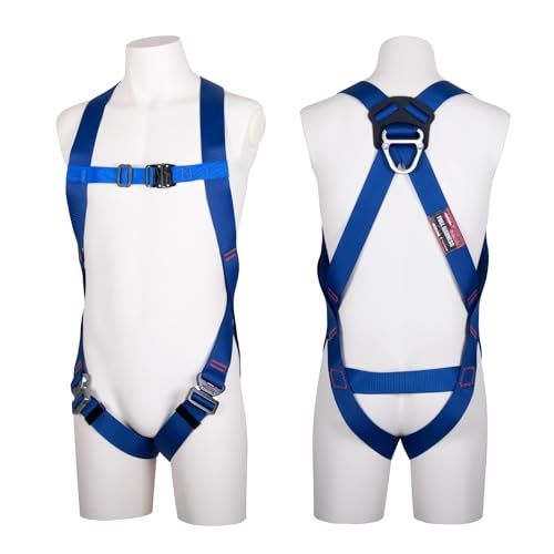 藤井電工 新規格 フルハーネス型 ライトハーネス フルハーネス本体のみ ブルー 青 Mサイズ TH 510 OT BL 4 M V型腿ベルト 着脱が容易なワンタッチバックル 高所作業 墜落制止用器具 フルハーネス 安全帯 ツ 631 f 51 fb