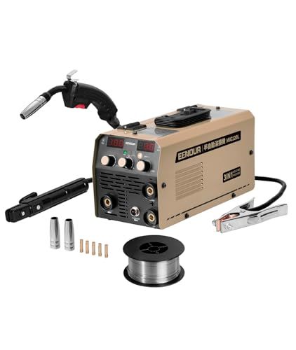 EENOUR 半自動溶接機 MIG 120 L 最大出力120 A 1台3役 ノンガスMIG?被覆アーク?LIFT TIGに対応 液晶表示 インバーター搭載 100 V ノンガス溶接機 アーク溶接機 電流?電圧?インダクタンス調整 定 9 4 eb 855