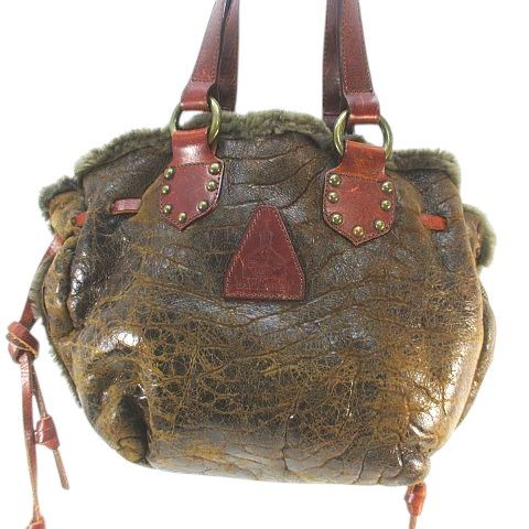 ディースクエアード DSQUARED2 トートバッグ スタッズ ブラウン 茶系 