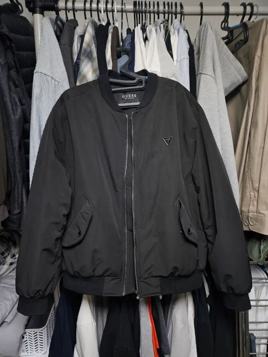 GUESS MA-1 ブルゾン ブラック ジャケット
