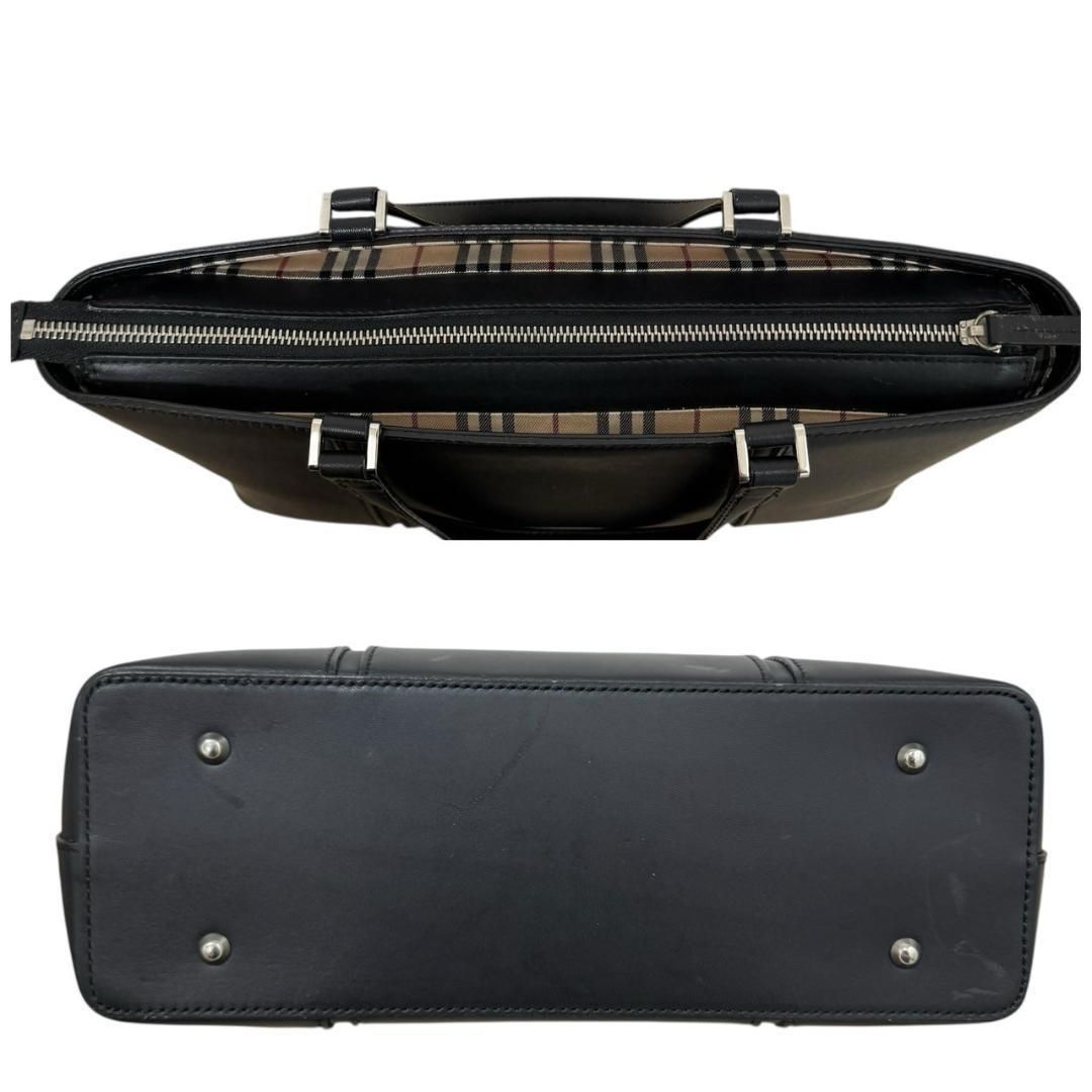 Burberry バーバリー トートバッグ ハンドバッグ レザー 自立OK 内側