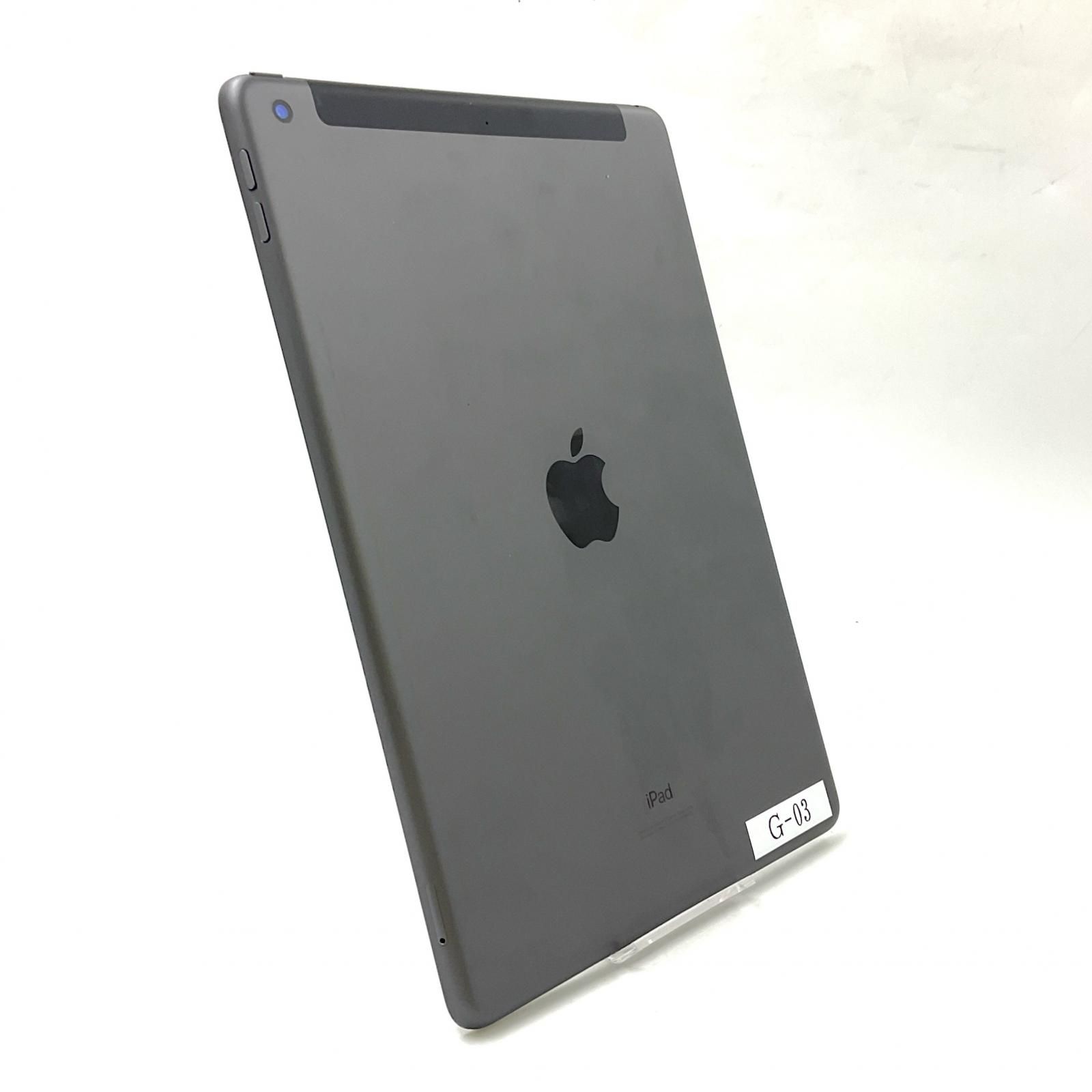 Apple iPad 第7世代 32 GB スペースグレイ WiFi Cellular au 白ロム 難有