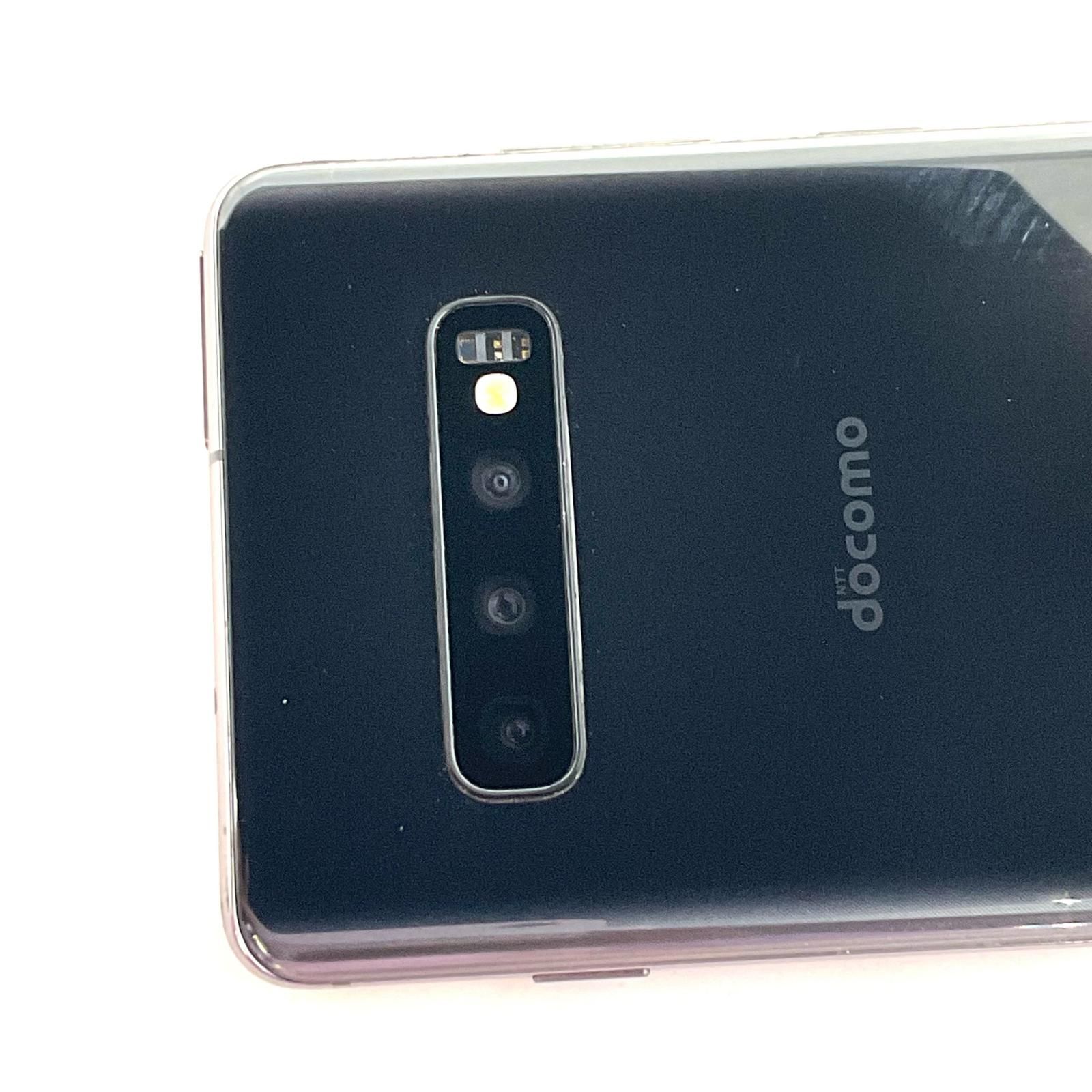  SAMSUNG Galaxy S 10＋ 128 GB プリズムブラック docomo SC-04 L 白ロム 難有 スマートフォン本体 スマートフォン 携帯電話