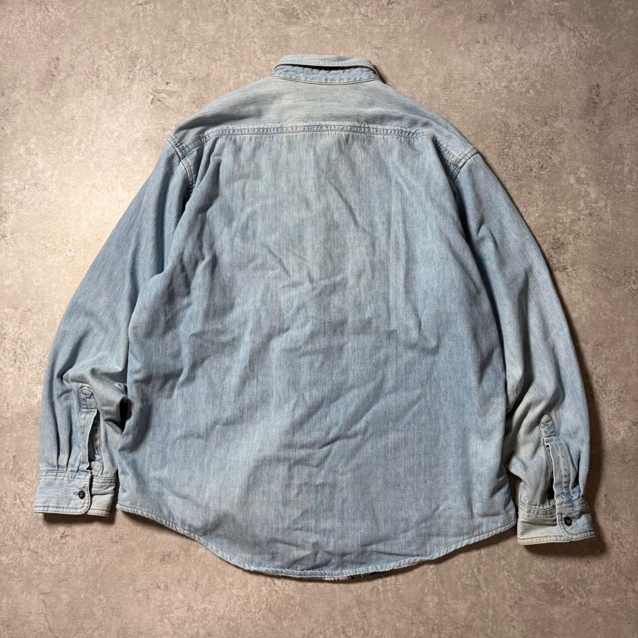 1990 s L.L.BEAN Denim Shirt 裏地ネル‼︎