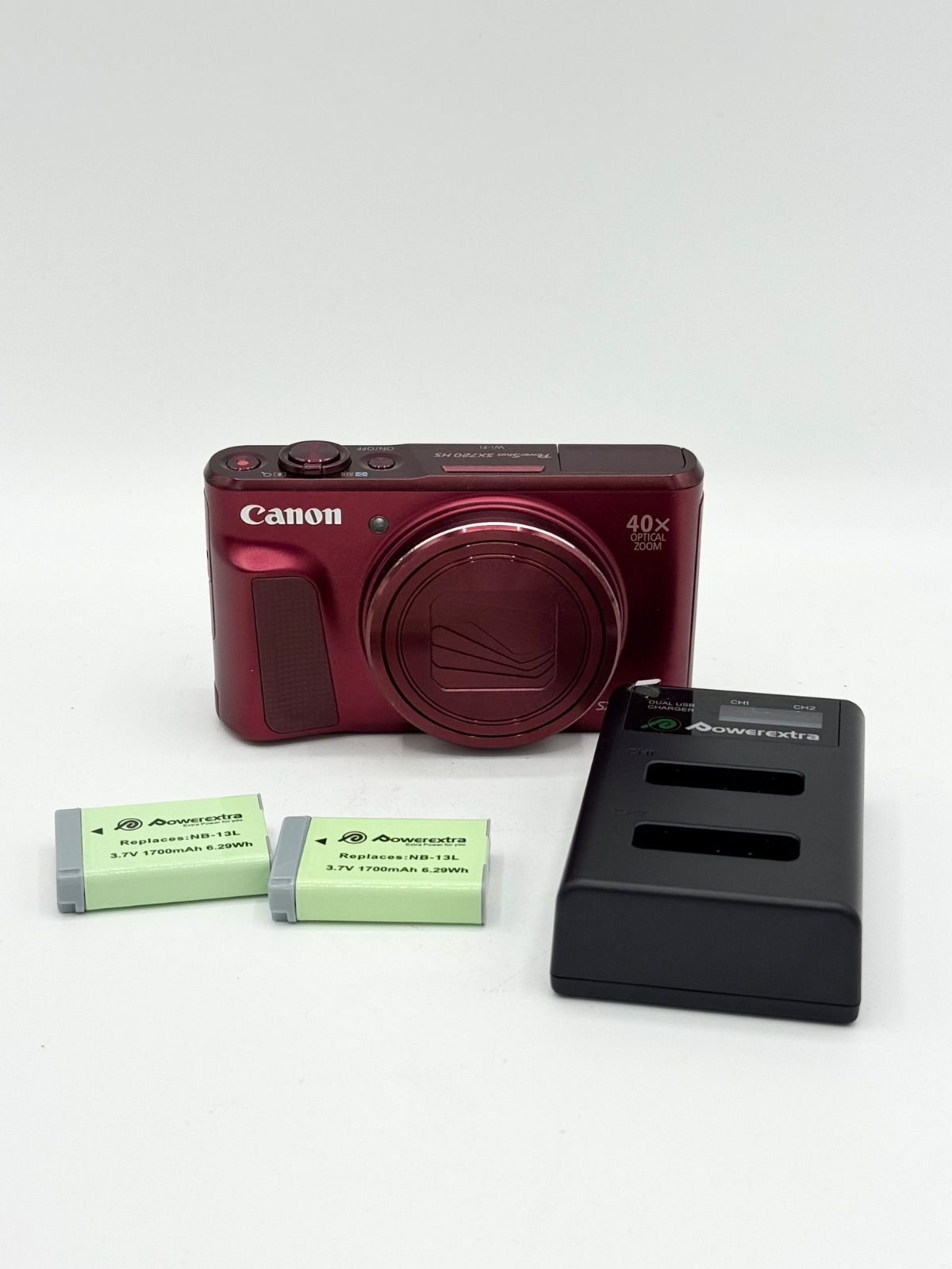 Canon PowerShot SX720 HS レッド 40倍ズーム Wi-Fi 美品 動作良好