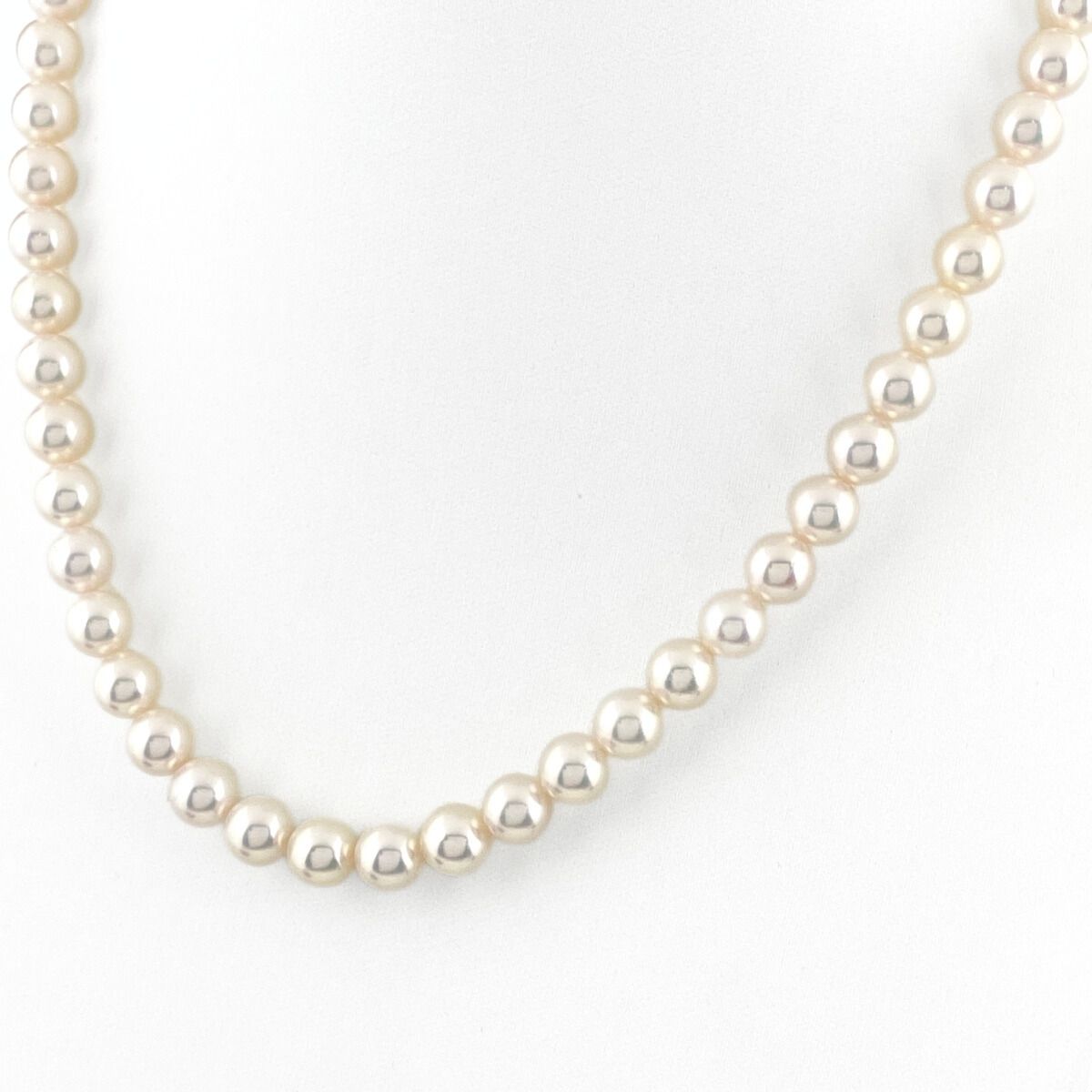 鑑別書付 パール ネックレス シルバー 925 真珠 SV レディース