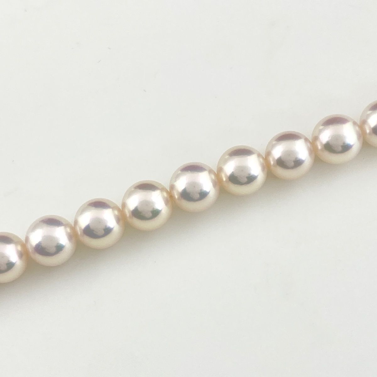 鑑別書付 パール ネックレス シルバー 925 真珠 SV レディース