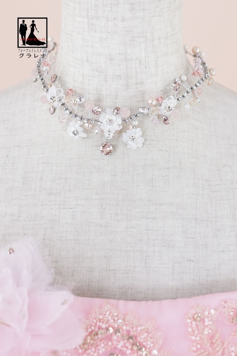 サーモンピンク カラードレス9号フリー