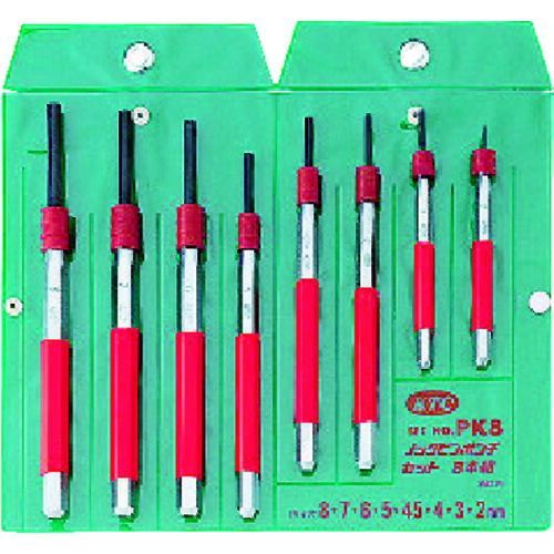 ＫＴＣ ノックピンポンチセット ８本組