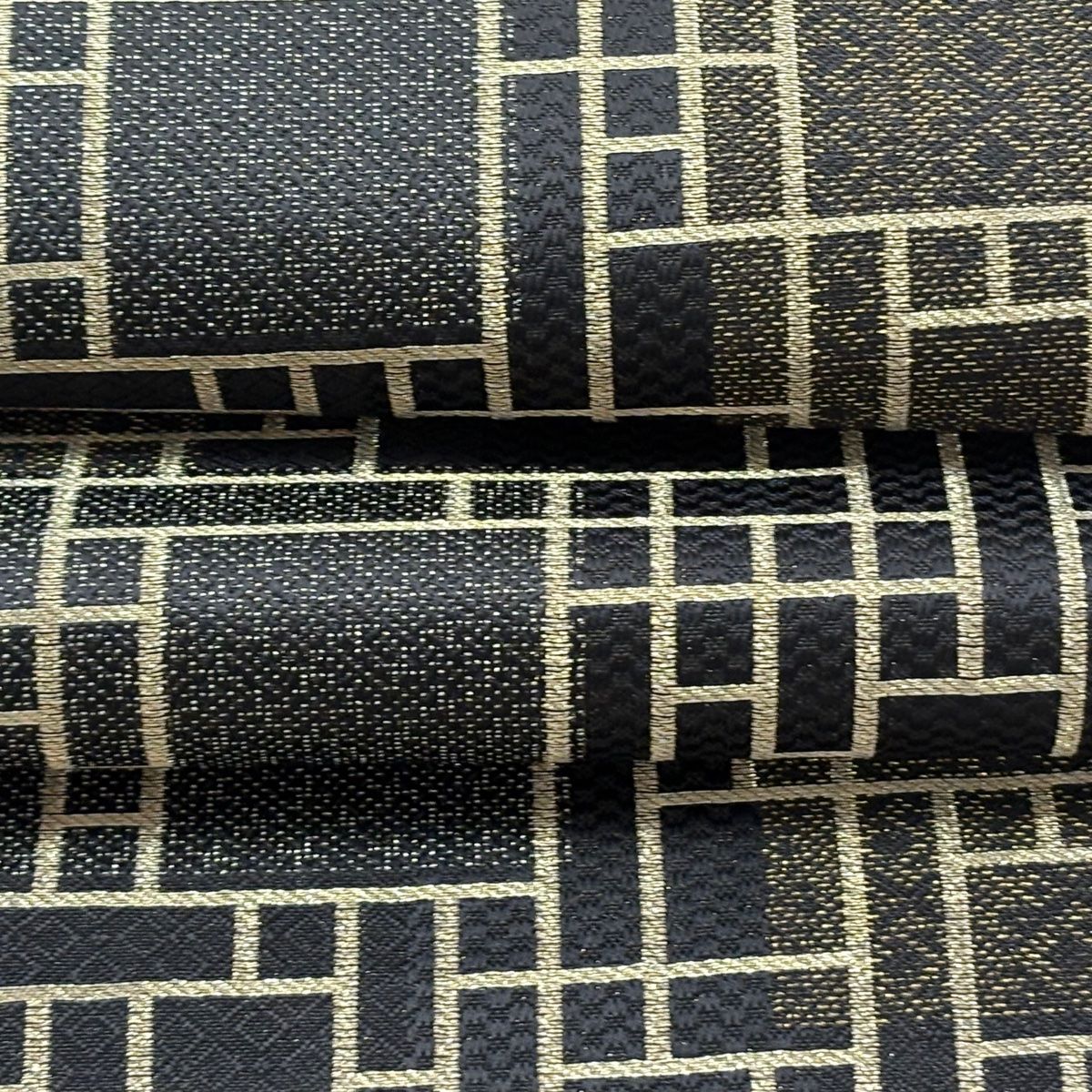 c-1095　斉藤上太郎　袋帯　幾何学間道　六通 c-1095 斉藤上太郎 袋帯 幾何学間道 六通 - メルカリ