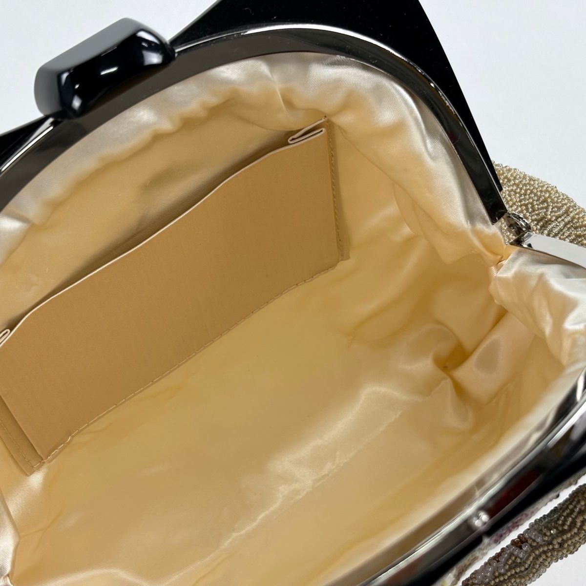 美品】 和装バッグ 名品 ビーズバッグ フォーマル 牡丹 ビーズ