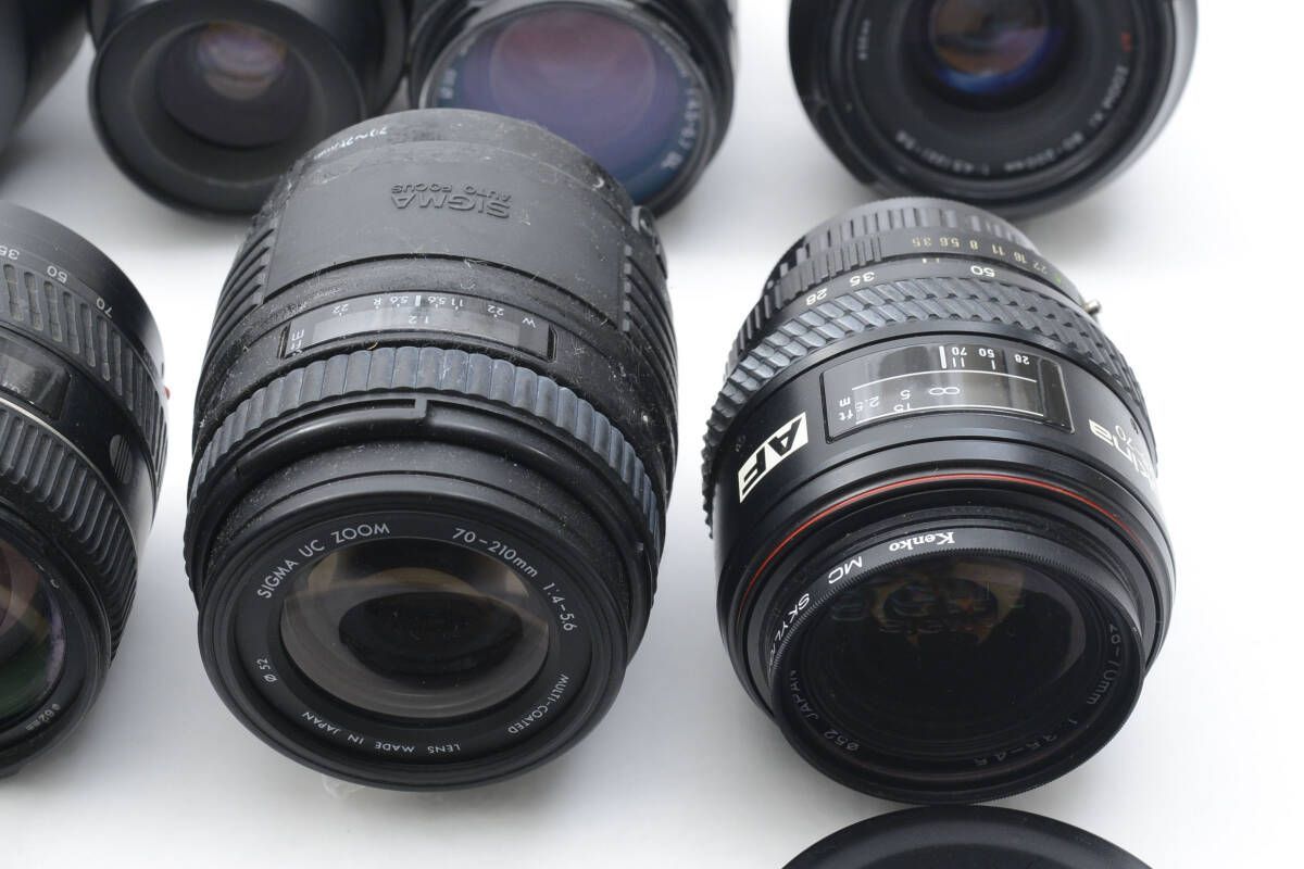 2024 ☆28個 まとめ売り☆ Canon PENTAX MINOLTA 等 AFレンズジャンク