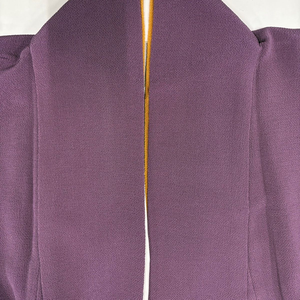 付下げ 身丈161cm 裄丈69cm L 袷 貝桶 貝合わせ 刺繍 金糸 紫 正絹 秀