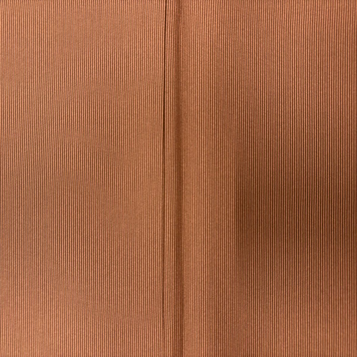 美品】 江戸小紋 身丈162cm 裄丈65.5cm M 袷 万筋 茶色 正絹 秀品