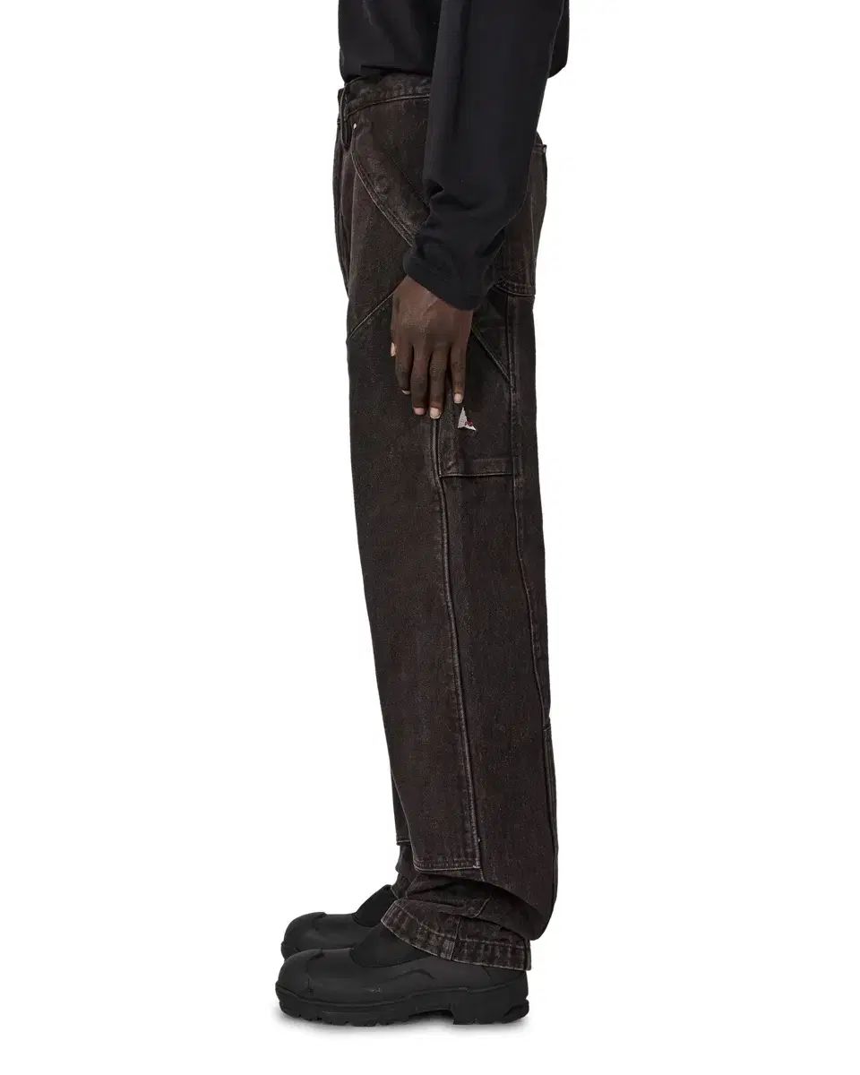 ROA x Wrangler ORR デニム カーゴパンツ DARK BROWN M ナイロンジャケット ロンT