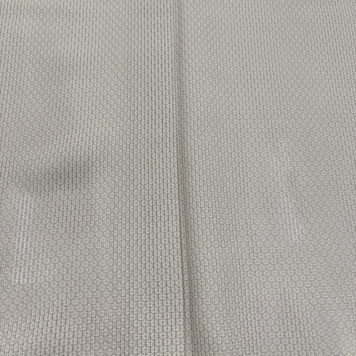  小紋 身丈170 5 cm 裄丈65 M 薄物 縦絽 幾何学 灰色 正絹 小紋 着物