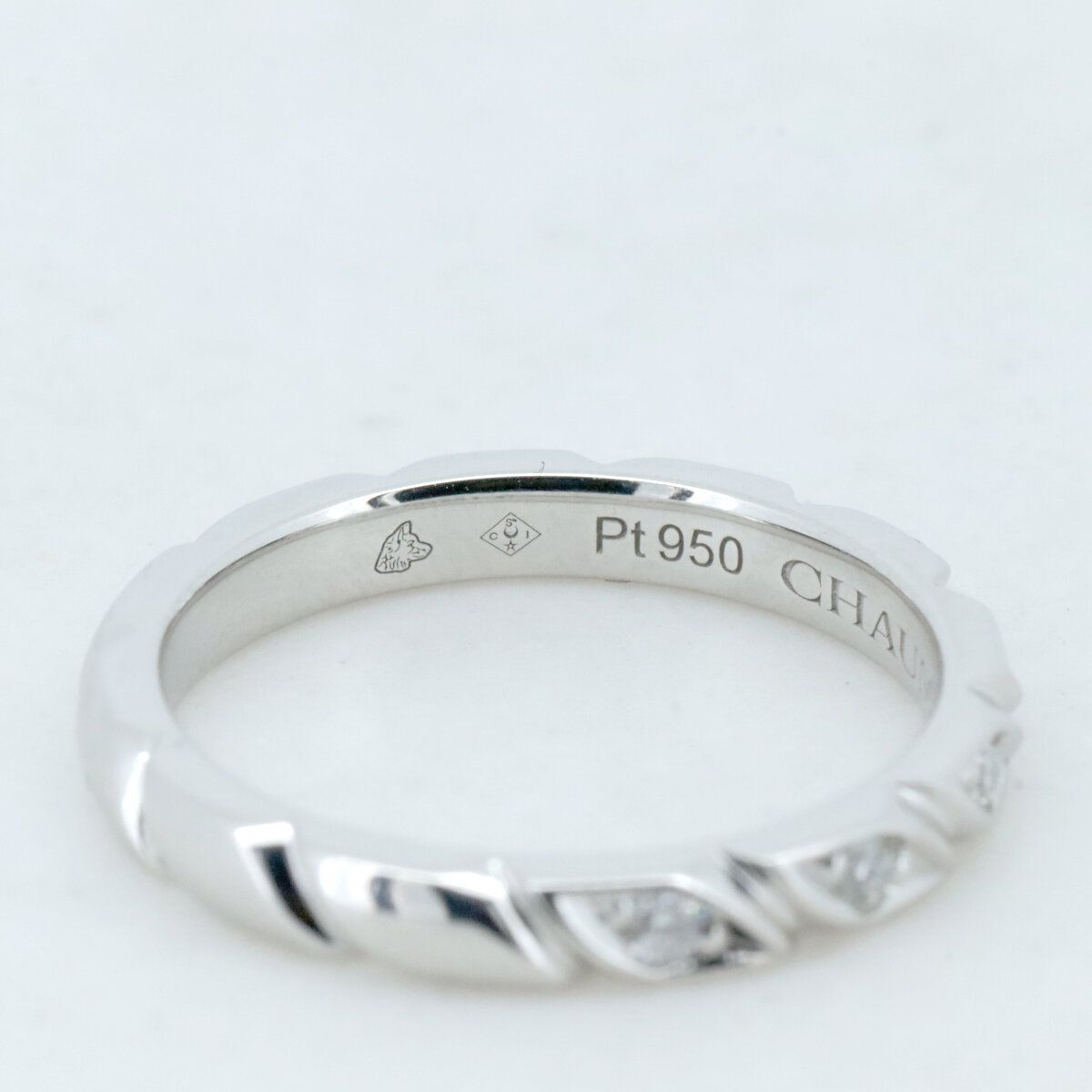 ショーメ トルサード ダイヤモンド リング 指輪 7号 082724 Pt950