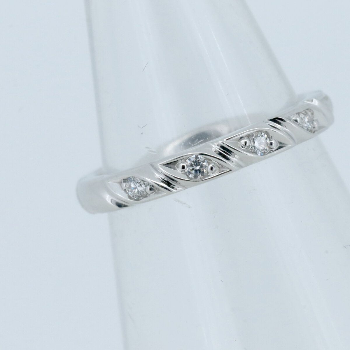 ショーメ トルサード ダイヤモンド リング 指輪 7号 082724 Pt950