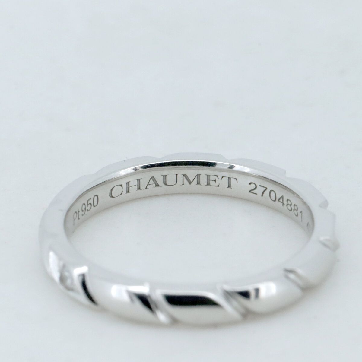 ショーメ トルサード ダイヤモンド リング 指輪 7号 082724 Pt950