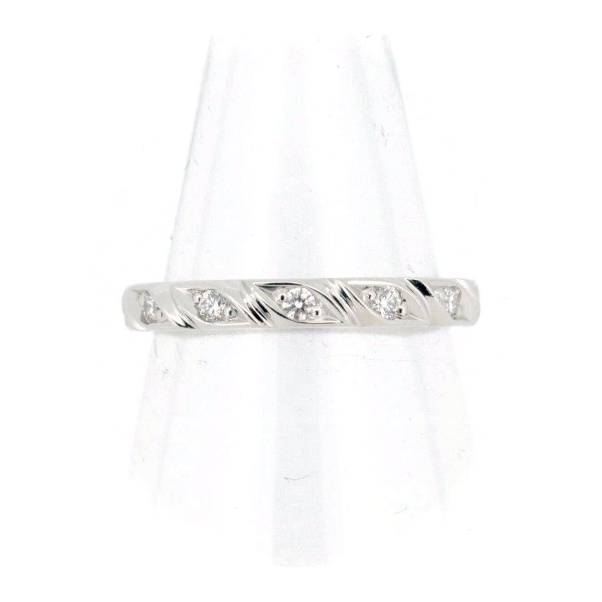 ショーメ トルサード ダイヤモンド リング 指輪 7号 082724 Pt950