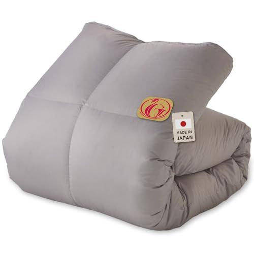 アイリスプラザ 羽毛布団 ホワイトダックダウン80％ シングル 羽毛パワーアップ加工済 ホワイトダックダウンをリッチに配合 自宅洗濯OK お手入れ簡単 グレーp 1 d 42 ca 8