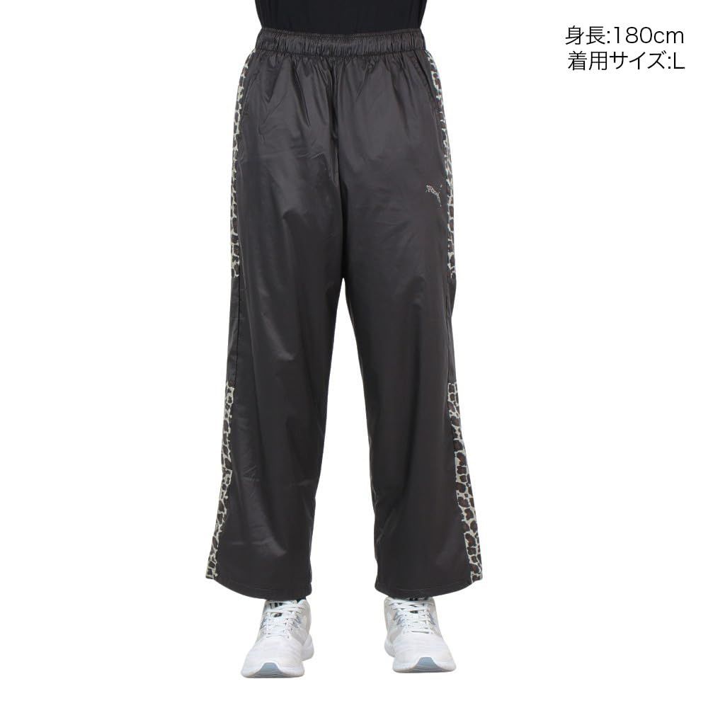 プーマ 防風トレーニング ロングパンツ TRN EDGE ウラキモウトリコット ウーブンパンツ 526106 メンズ 24年秋冬カラー ブラック 01 XL
