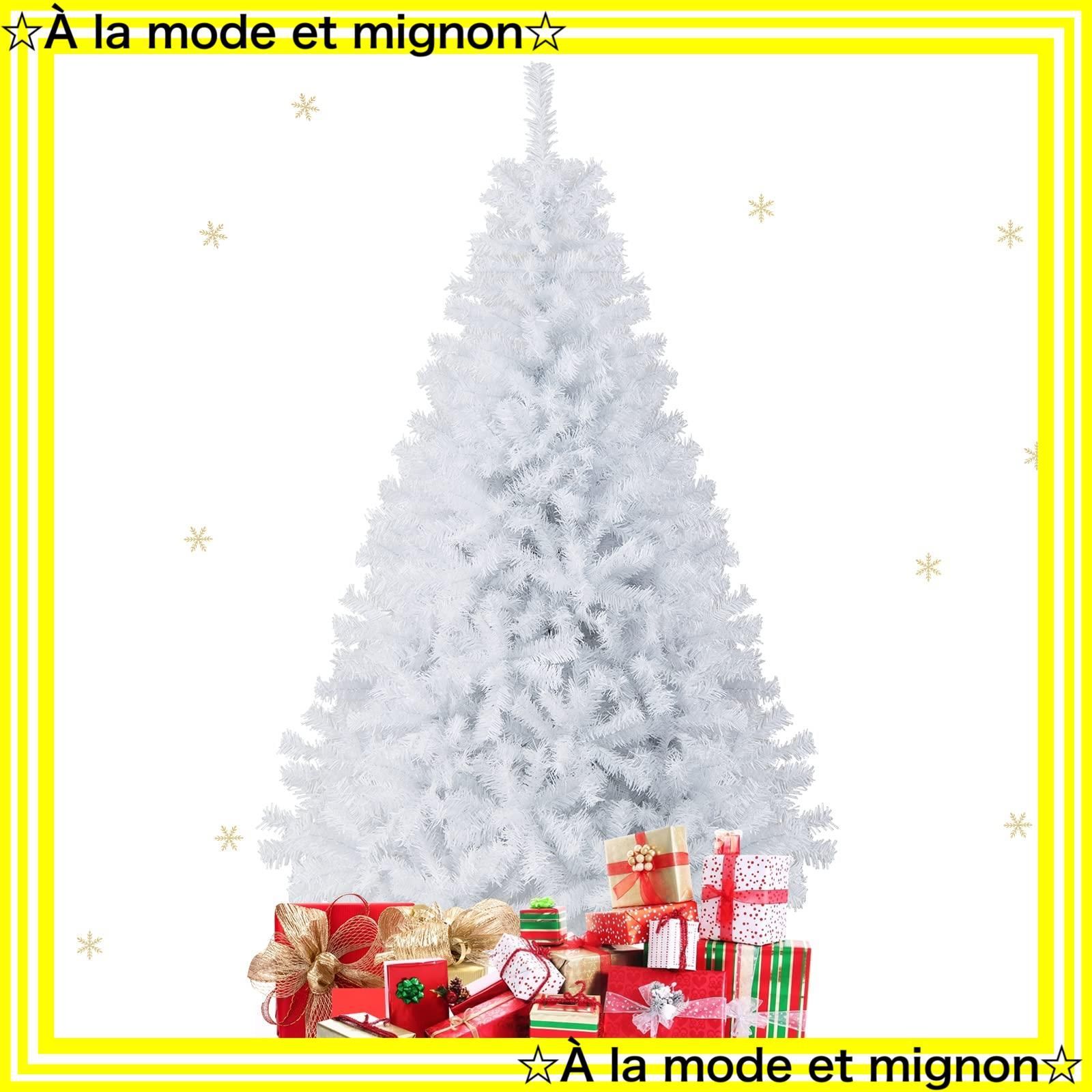 christmas tree 1000本枝先 ヌードツリー 北欧 180 cm 自動展開式 組立簡単 PVC葉 メタルブラケット 安定感 立体感 ツリー ふんわり おしゃれ 飾り インテリア 正月 お祝い GYMAX 室内 部屋