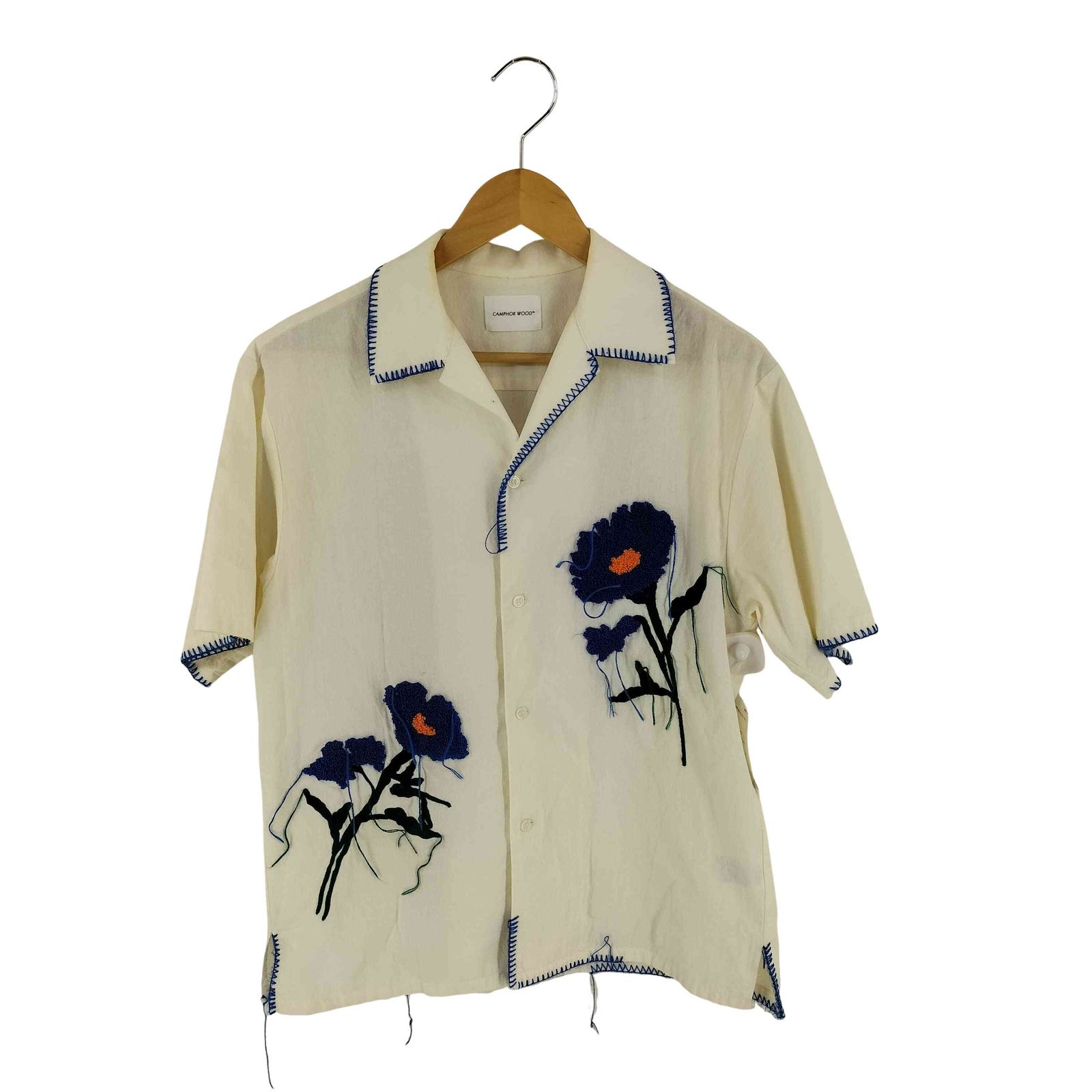 カンファーウッド CAMPHOR WOOD flower embroidery シャツ メンズ 表記無 
